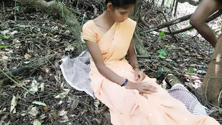 A desi aunty best blowjob and hardcore face fucked and sex with her stepbrother in jungle
