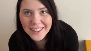 Brunette teen gets ass fucked and pussy creampied