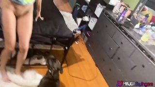 Horny Little Slut Sisi Pesos Is Dominated by Two Aggressive Cocks