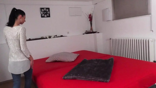 Amateur and sensual whore masturbates her eager pussy