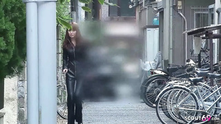 Skinny Japan teen Cari fucked by boss and coworkers in threesome