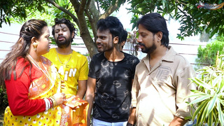 DESI MALLU BHABHI HARDCORE DIFFERENT POSITION OF SEX WITH FOUR LOCAL DESI BOYS WHEN SHE WAS ALONE AT HOME ( gangbang )