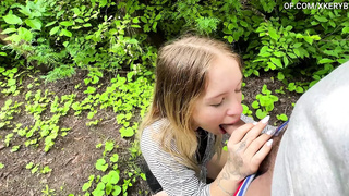 Eva gives me the deepest blowjob - the best deepthroat I've ever had in my life