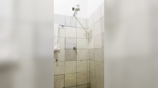 Brazilian Girl Takes a Bath Naked
