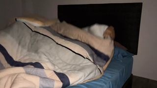 Stepbrothers go to bed naked and end up touching each other until they fuck hard