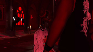 VRCHAT little devil gets fucked by her master
