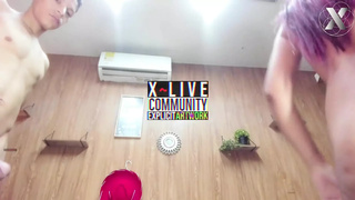 She Takes Them One After Another