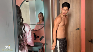 My stepbrother's girlfriend gets a lot of cock when we're left alone - Danner Mendez & Daniela Andrea