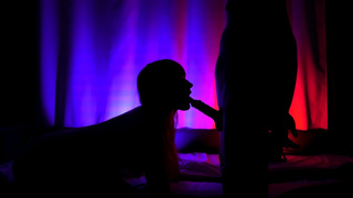 Blowjob and sex in the darkness