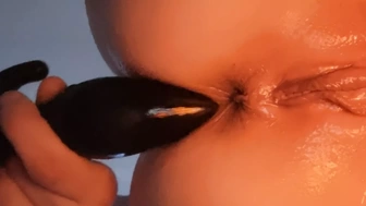 My first time having a buttplug in my tight anus