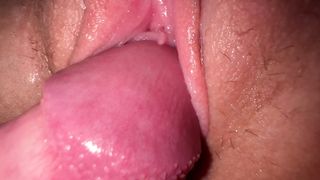 I fucked my teen stepsister, tight creamy pussy and close up cumshot