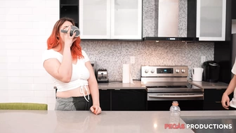 Pegas Productions - A Busty Teen Gets her Ass Pounded in the Kitchen