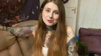 German Tattoo Girl introduces herself in her first Video