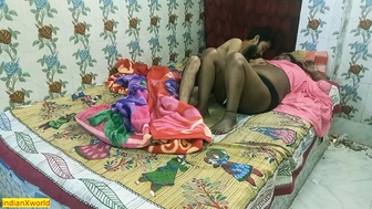 Hot Bhabhi morning sex with big dick teen boy at hotel!! cheating wife sex
