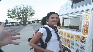 Brunette Teen Stephanie Kane Gets Fucked By Ice Cream Man