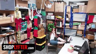 Shoplyfter - Passionate Redhead Thief Krystal Orchid Gets On Her Knees And Swallows Huge Cumshot