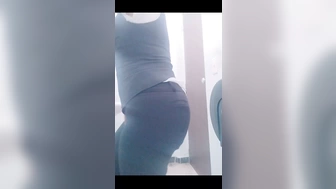 stripteace show secretary sexy sensual mexican milf big butt big ass take out all her clothes in her work amateur
