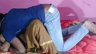 after the husband leaves the house New Bhabhi Frist time painful Anal Sex with hindi audio