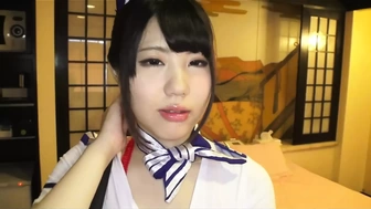 A-chan is interested in Porn Because She can Wear a Cabin Attendant Costume (part 3)