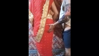 Brother-in-law fucks his sister-in-law in bride's dress mistaking her for wife