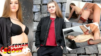 GERMAN SCOUT - PETITE TEEN (18) Olivia Sparkle Seduce to Casting Sex