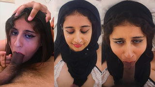 Shy Muslim Daughter Deep Throat Fuck & Big Facial