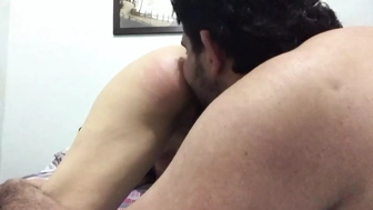 My Big Oiled Ass Riding Hot My Horny Boyfriend's Cock