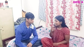 Girlfriend call her boyfriend and fucked when home alone Romantic sex with Girlfriend