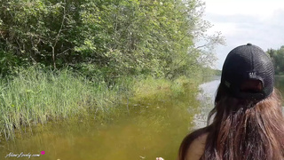 He Fucked Me Doggystyle During an Outdoor River Trip - Amateur Couple Sex