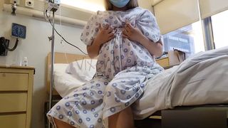 Risky Public – Horny Patient Squirts in the Hospital Bed – Viral