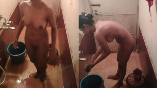 Women bathing secret record nude