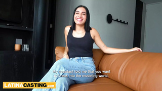 Latina Casting - Tattooed Beauty Uses Her Hot Teen Body To Get Ahead
