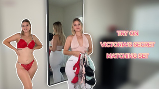 Try On - Victoria's Secret Matching Set (4K)
