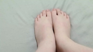 I get excited touching my feet before going to study