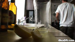Horny POV MILF titty fucks cock
