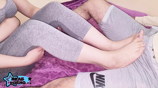 Feetjob Cumshot Covered with Residents