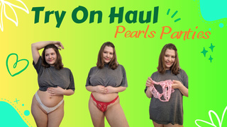 Pearls Panties Try On (Video with such panties already on my OF or Fansly tinni_angelll )
