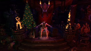 Sexy Christmas Elf Girl Riding on Top Santa's Dick