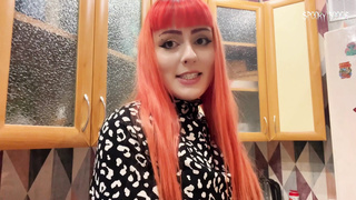 Gfe: Redhead Goth Girl Makes You a Fan of Handjob with Gloves