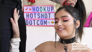 Brunette Whore Emily Willis Ends up Wrecked & Sprayed!