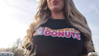 D Donuts Employee Picked Up From Work For Our First Date Ends With Glazed Pussy