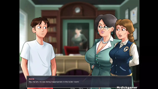 Summertime saga I got my teacher admiring my dick