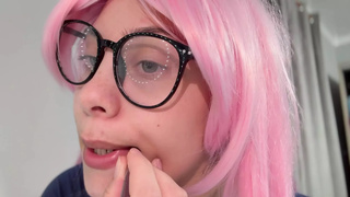 AWESOME SPITTING MOUTH LATINA Ebony big mouth