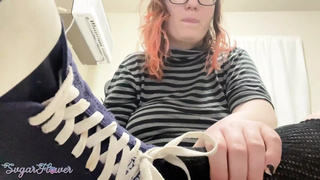 JOI: Worship My Feet While I Examine Your Cock