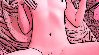Cartoon guy student fucked his young sexy teacher