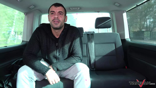 Stranger offers a ride to cute lost blonde and fuck her in driving van